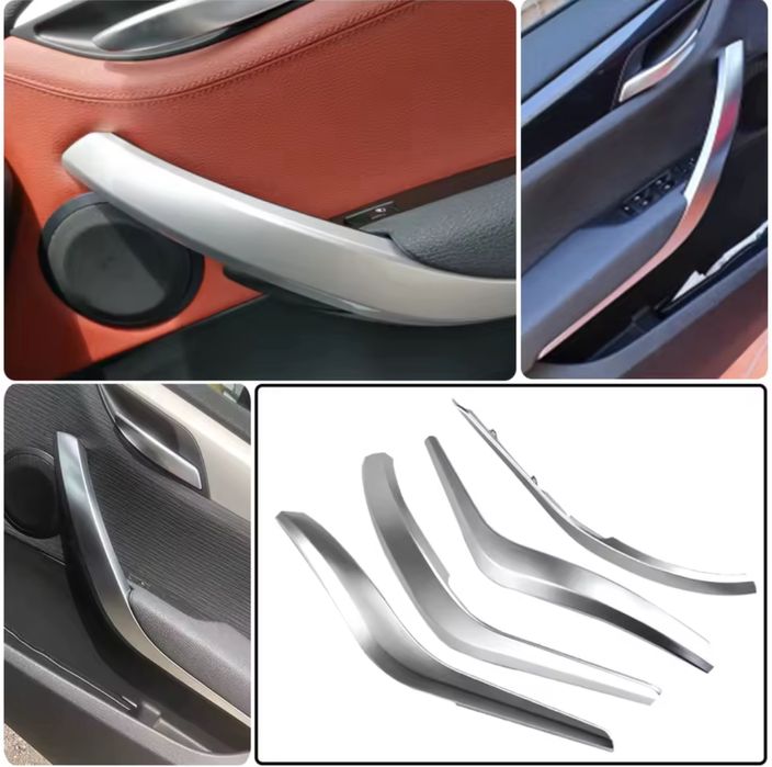 Set Manere trim ornament usa sofer pasager crom negru crem Bmw X1 E84