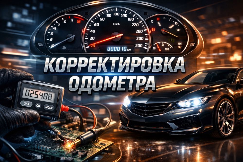 Корректировка одометра , щитки приборов , пробег авто