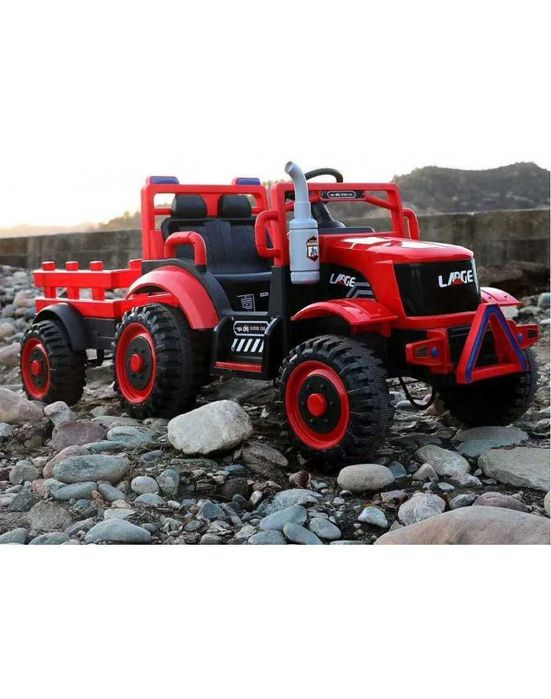 Акумулаторен трактор с ремарке