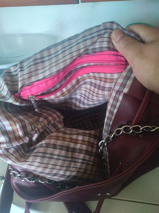 Сумка рюкзак. Бордовая фирменная