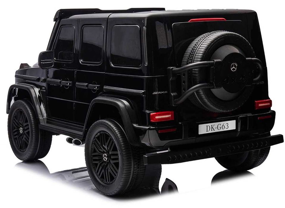 Двуместна джип G63 4X4 24V батерия,MP3, с меки гуми с Кожена седалка