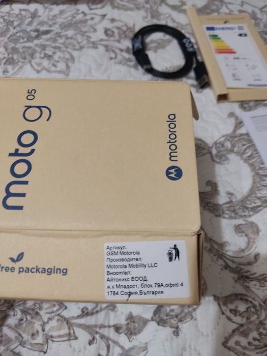 Motorola g 05 телефона е чисто нов