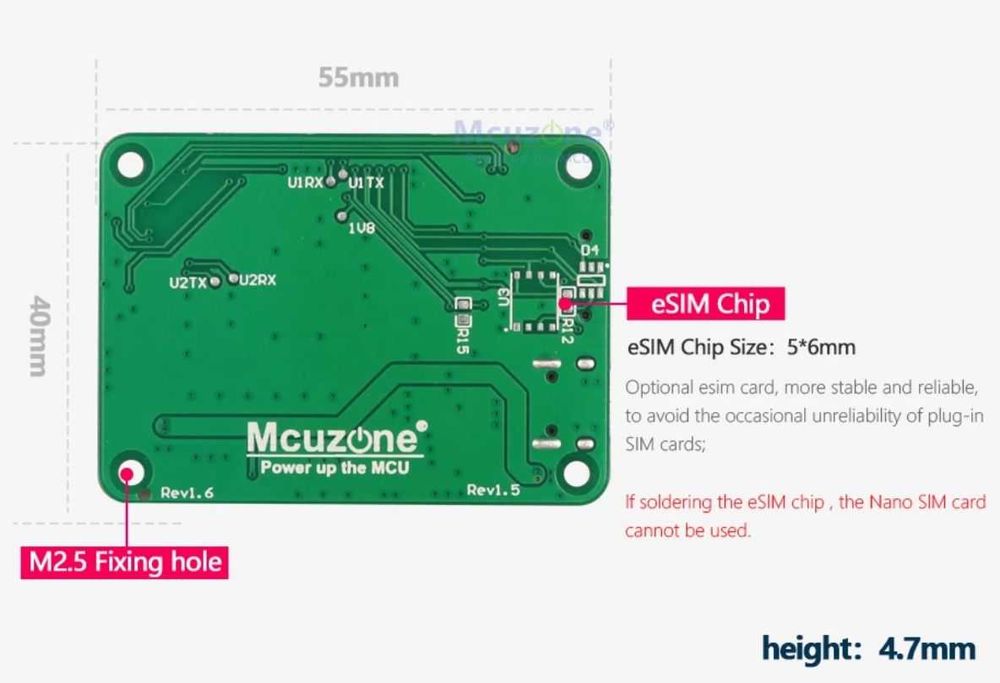Modem internet 4G RASPBERRY Pi CAT4, interfață USB-C 1.25 4pin