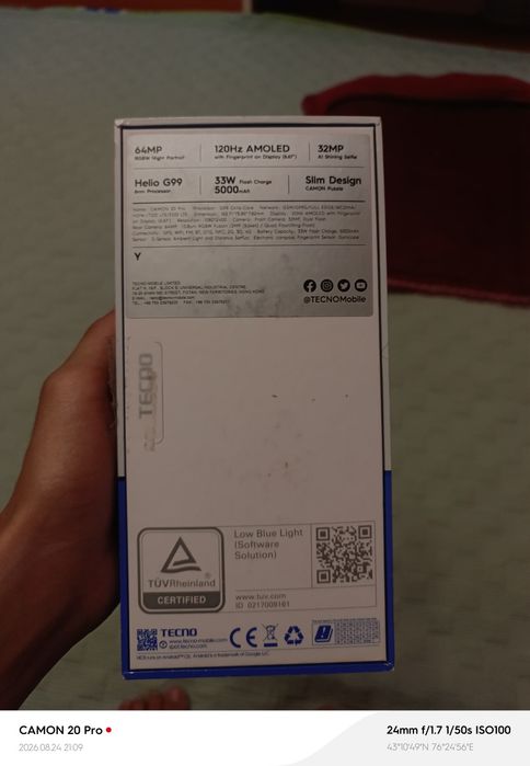 Tecno Camon 20 pro 4G в хорошем сост
