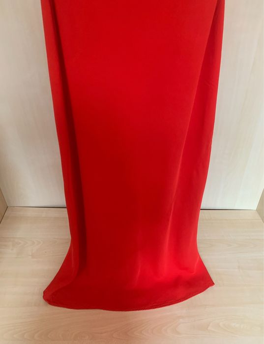 ZARA дълга червена рокля Xs размер