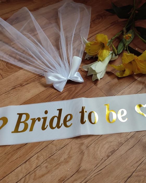Ленты фата для девичника хен пати bride box