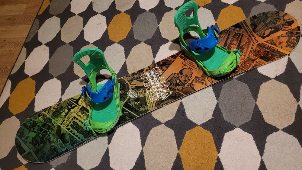 Placa snowboard Santa Cruz 138 + legaturi Burton Cartel