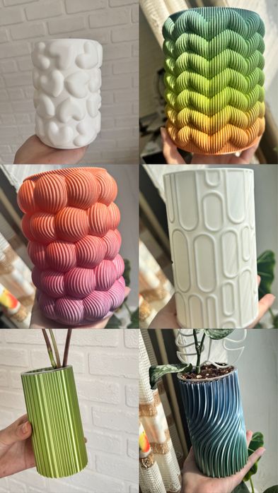 Кашпо и опоры на 3д принтере