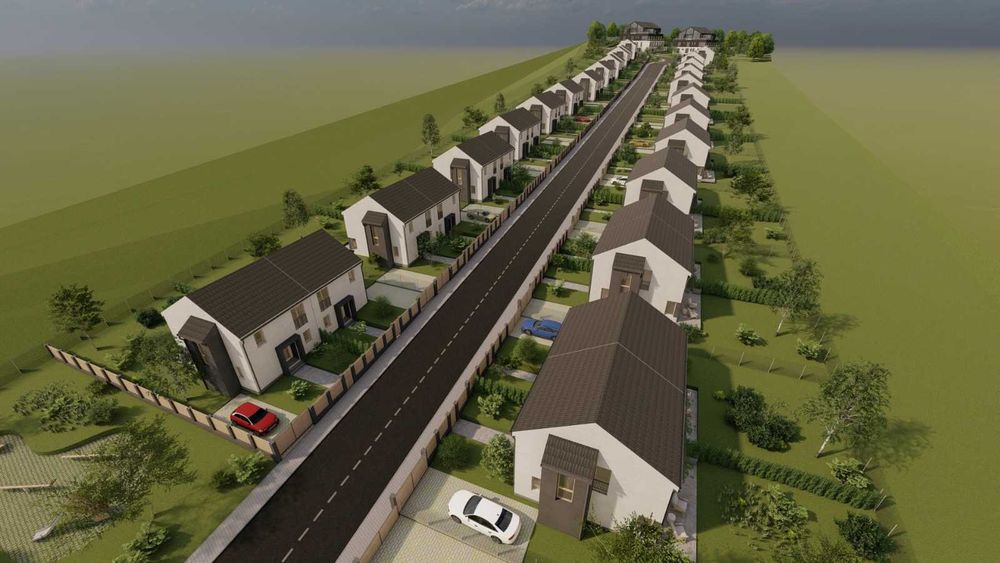 De vanzare case proiect nou Budiu Mic