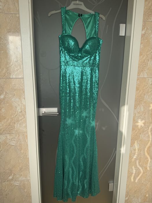 Rochie ocazie paiete verde Atmosphere