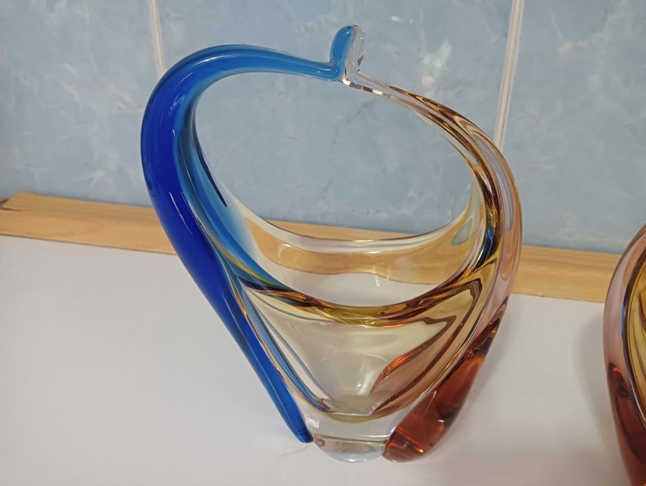 Чежское стекло вазы