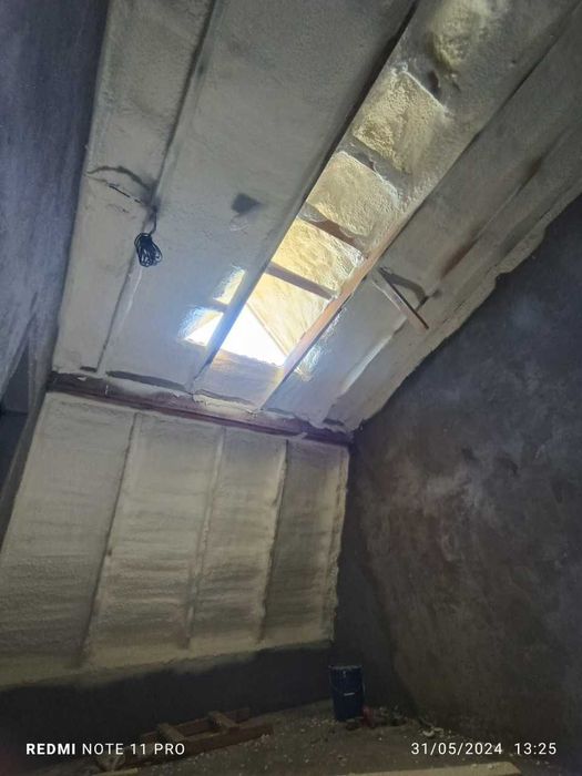 WarmIzol pena sepish xizmati ППУ Пенополиуретановое покрытие мансард