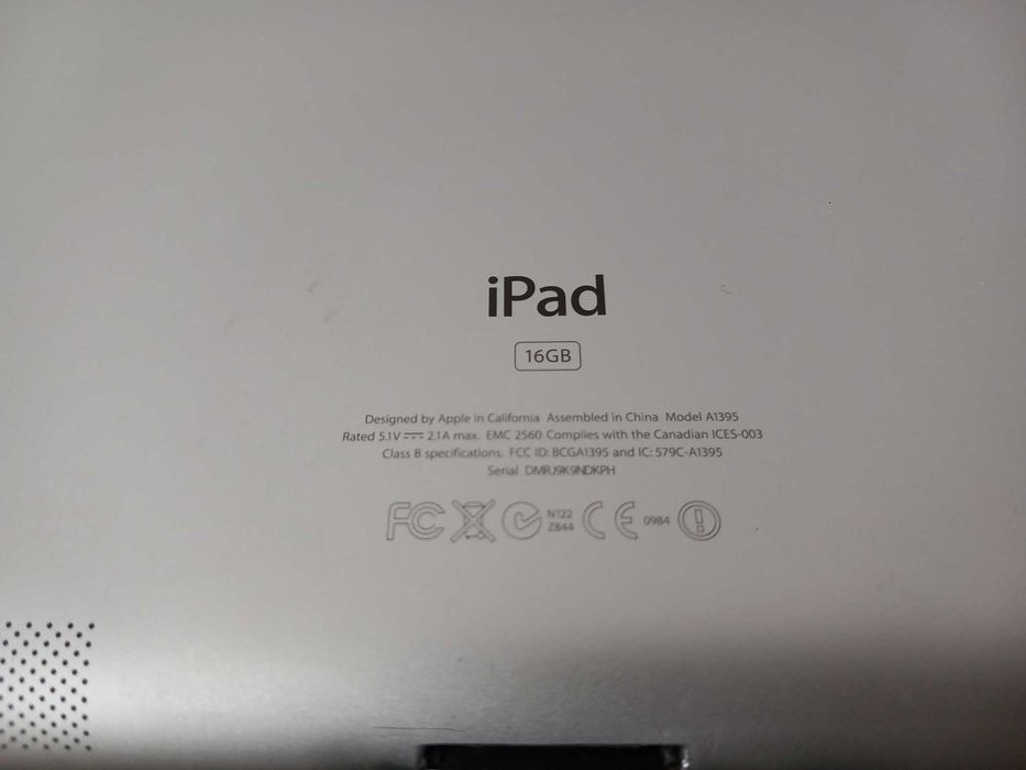 iPad Apple 2 Wi-FI A1395