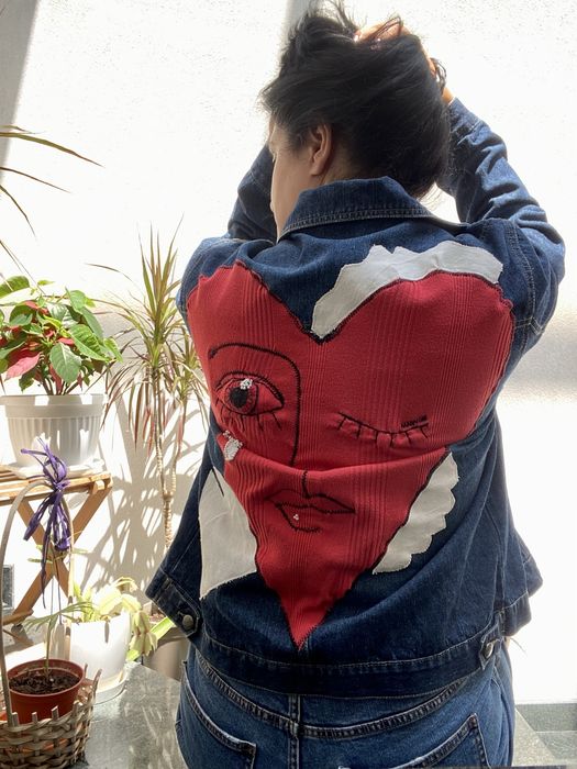 Ръчно изработено дънково яке