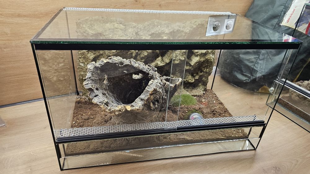 Готово оборудвано терариум 50/30/30 хоризонтално
