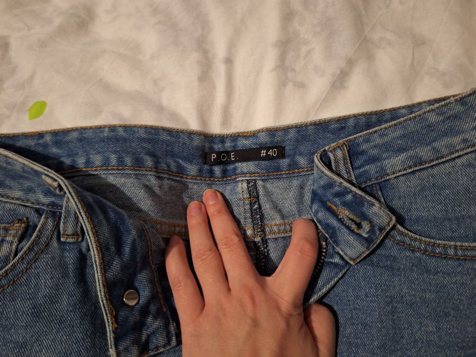 Fusta asimetrica din denim  Poema