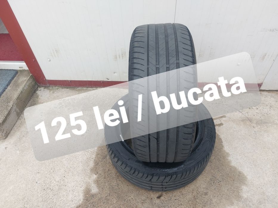 125 lei bucata! Doua anvelope de vara 225 45 r17 Bridgestone dot 2023