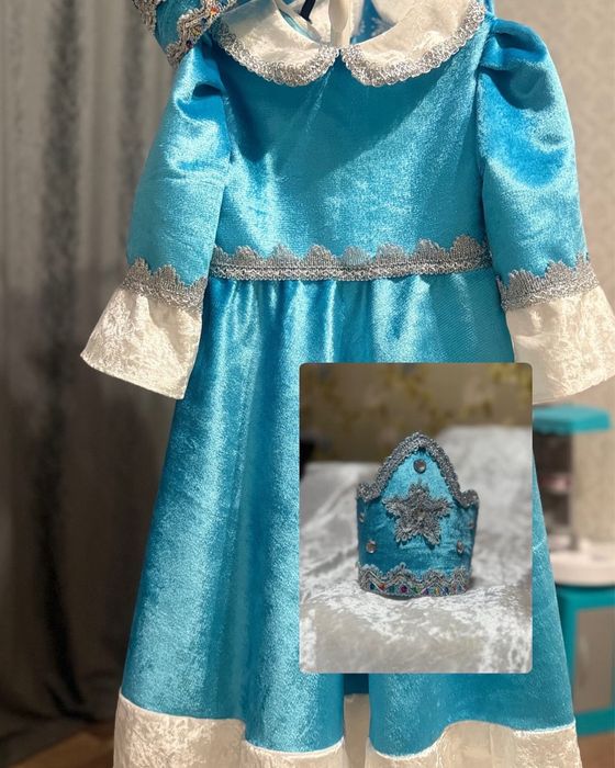 Платье снегурочки на рост 116-120