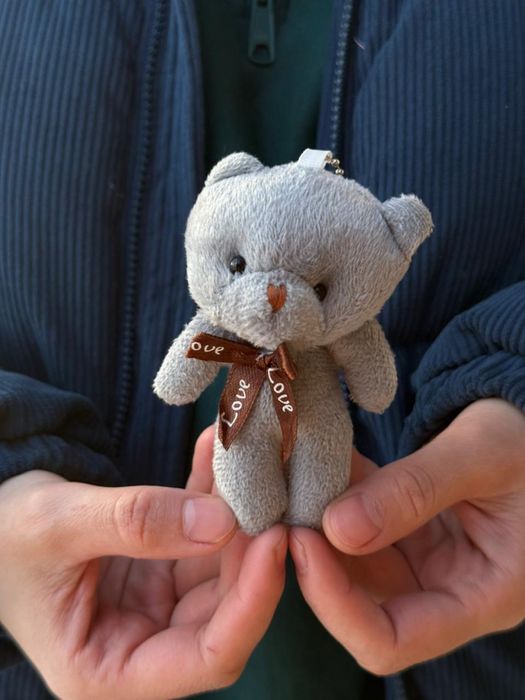 Серый мишка 10 см