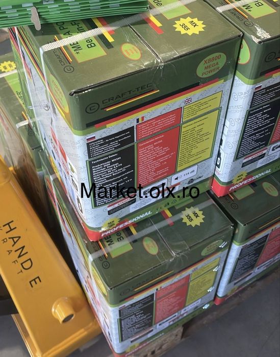 Motocoasa benzina MX355 Craft Tec 5600 PRO 5,6CP 4,2KW 2 TIMPI Garantie