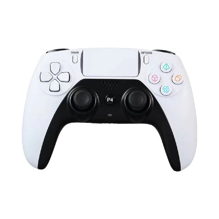 Controller Gamepad Manetă Wifi Macvi® pt PS4/PS5,Alb Vibratii,Difuzor