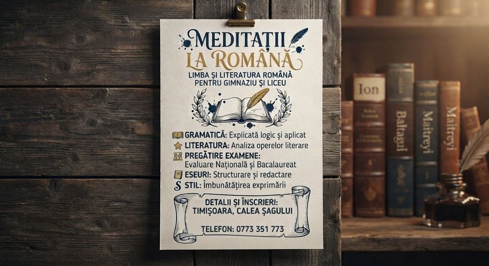 Meditații la română