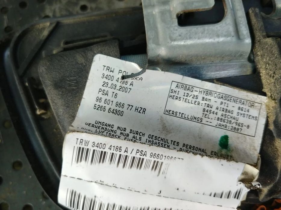 airbag scaun dreapta fata peugeot 307 34004185a 9660196677