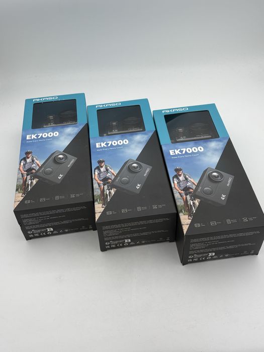 Akaso EK7000, 4k,unghi 170gr, mp4, sigilata, transport ZERO
