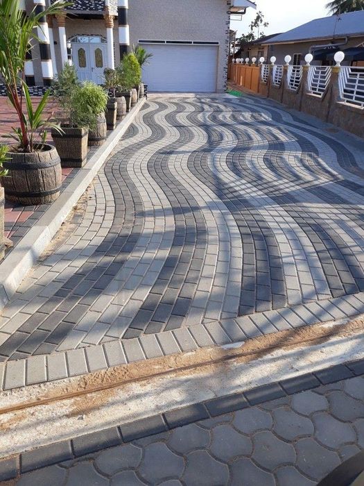 Гранит Брусчатки Каменный ковёр Травертин