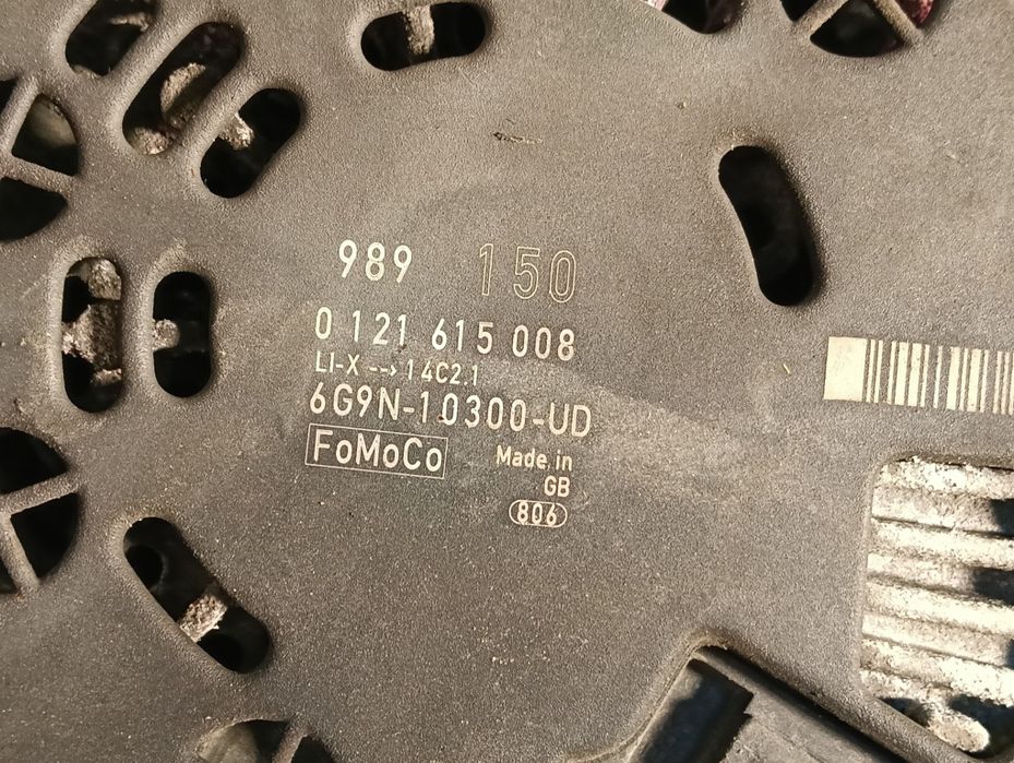 Алтернатор Ford Mondeo Mk4 1.8 TDCi 150A Bosch 0121615008