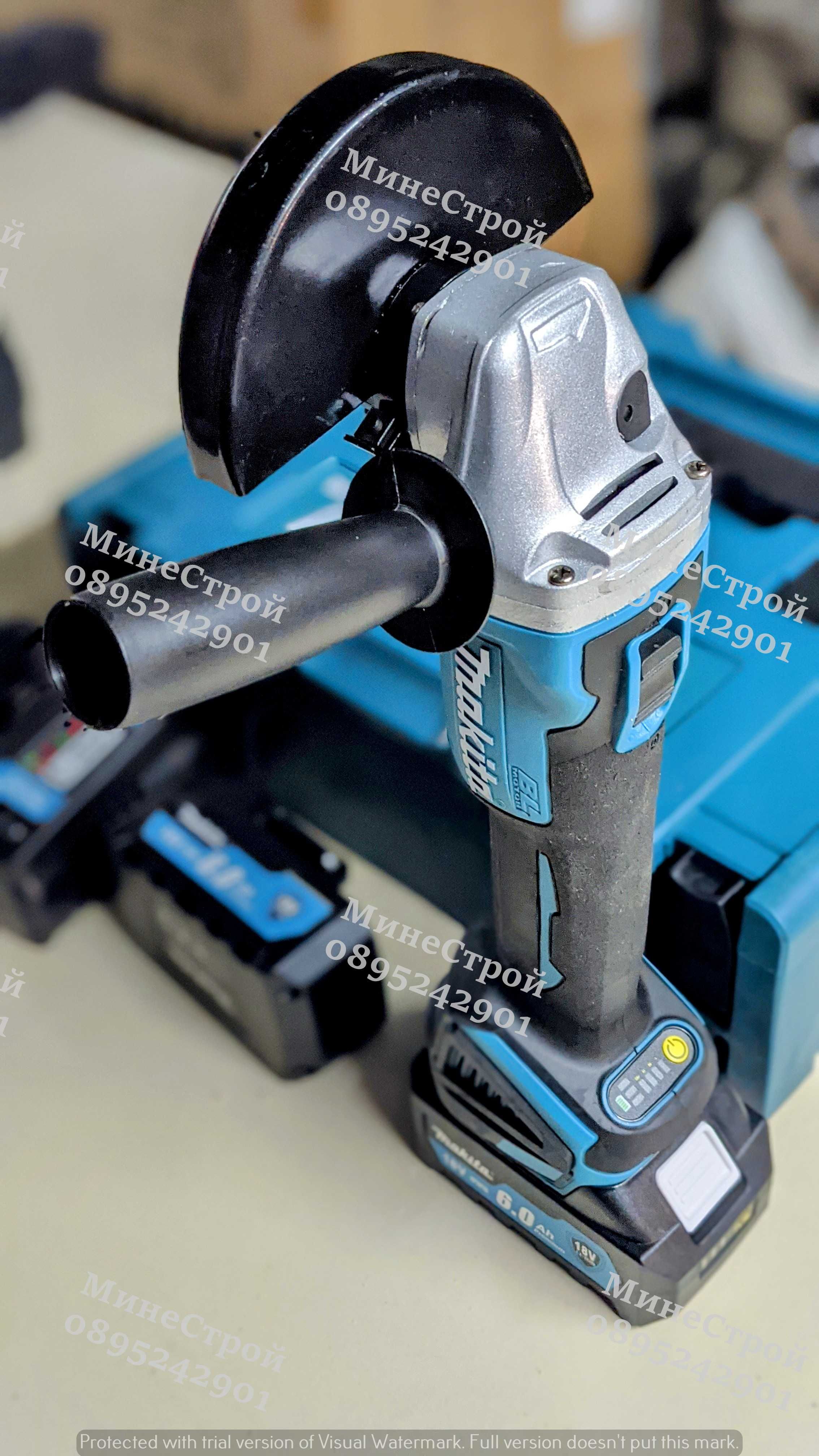 Акумулаторен ъглошлайф MAKITA 24V с 2 батерии 6.0Ah МАКИТА ФЛЕКС гр ...