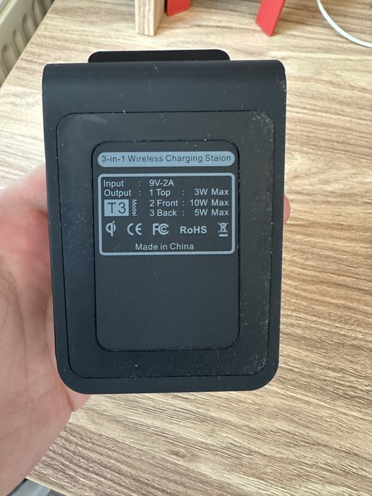 Incarcator wireless 3in1