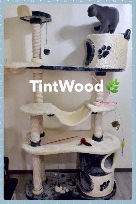 Когтеточка для кота. Дом для кошки.