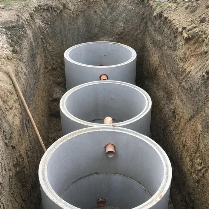 Септик  под ключ  Водопровод  под ключ канализационные  жби кольца