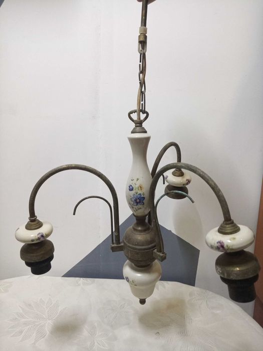 Полилей от месинг и порцелан