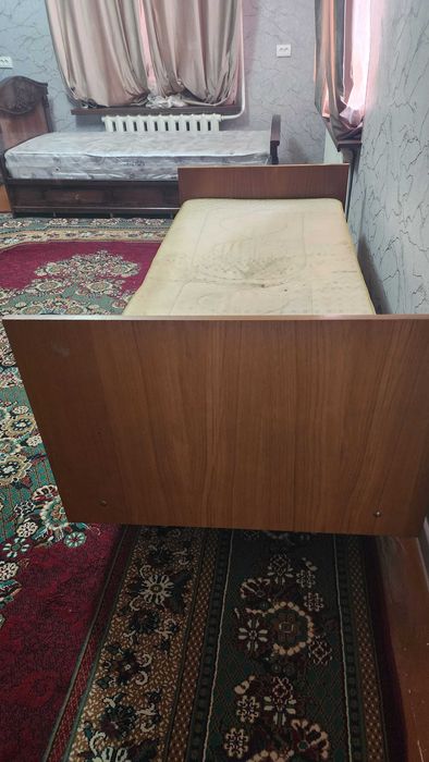 Кровать российского производства. В хорошем состоянии. 195×85