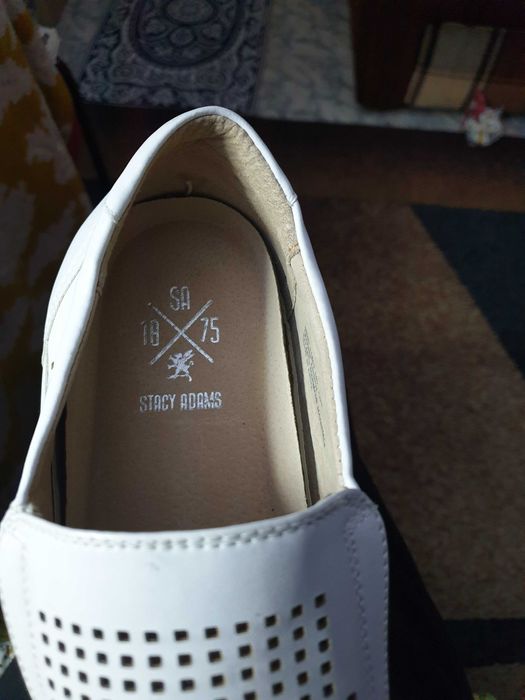Pantofi sport de vara albi STACEY ADAMS superbi masura 47