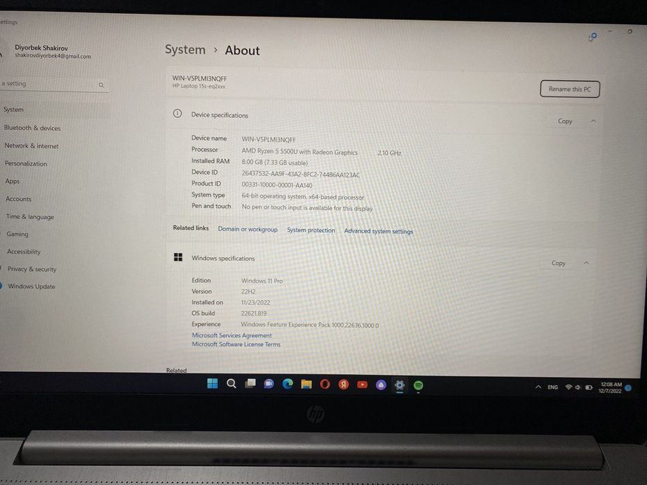 Hp noutbuk sotiladi yangi