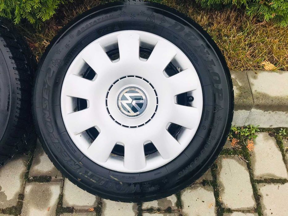 Set (Jante 5x100 R15 + Anvelope iarna 195 65 R15) DOT 4121