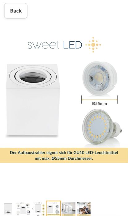 Осветително тяло куб - 13 бр налични