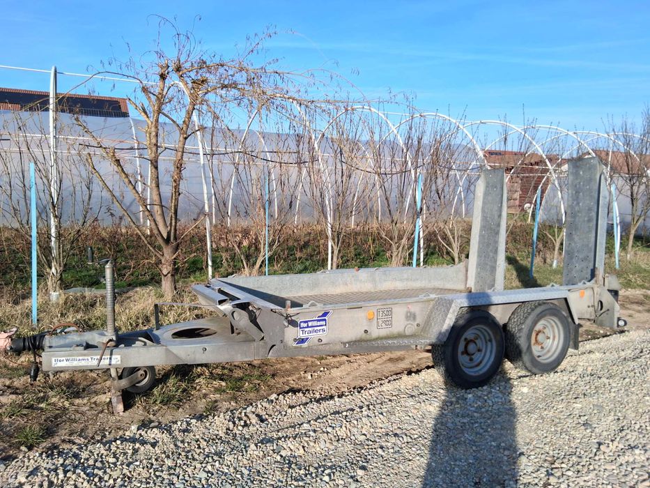 Vand remorca trailer utilaje Ifor Williams , 3500 kg ,  2 axe