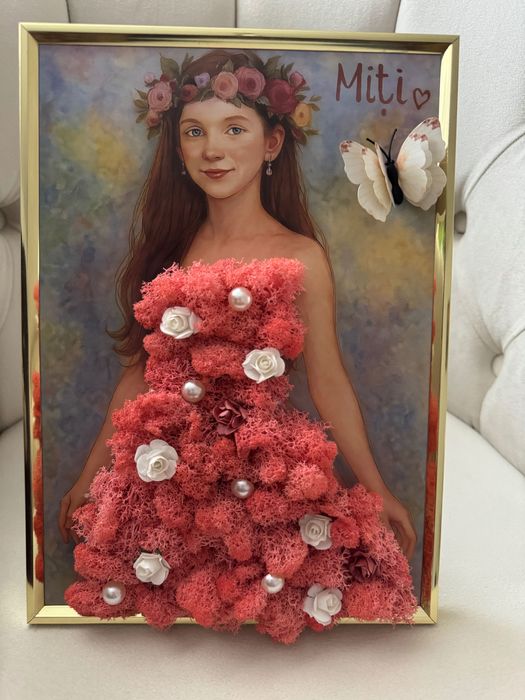 Realizez tablouri din licheni naturali pe comandă