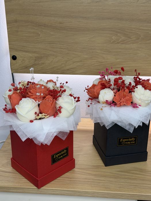 Buchete flori din ceara de soia naturala