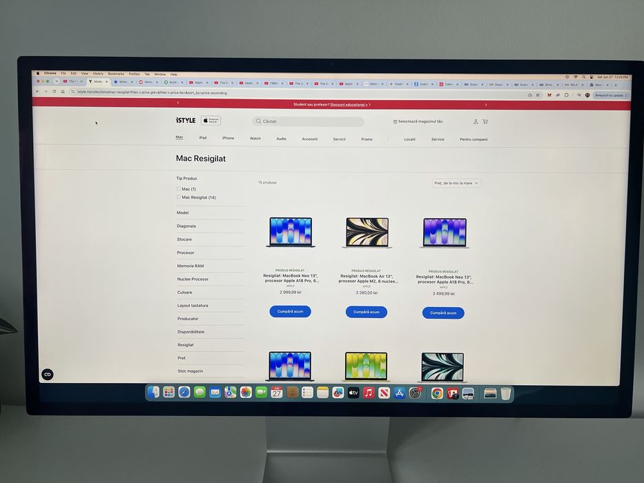 Monitor Apple Studio Display 27 inch 5k