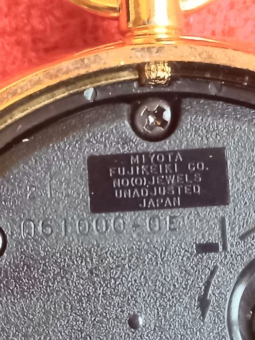 Ceas de masa, poseta, buzunar, MIYOTA nefuncțional