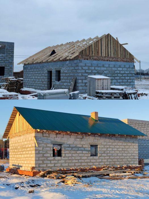 Замена шифера на профлист от 2000тг/м2