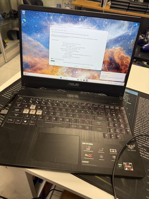 Laptop Gaming ASUS TUF FX505DD Ryzen 5 8GB 256SSD GTX 1050 500GB HDD