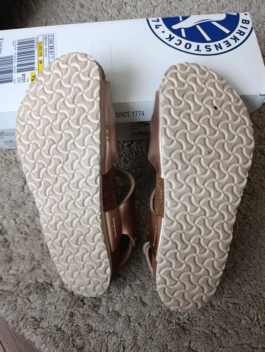 Детски сандали BIRKENSTOCK розово златно, номер 34