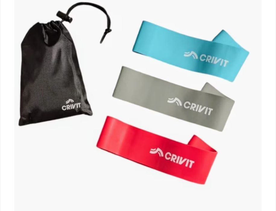 Set 3Benzi Elastice Crivit,3Niveluri De Dificultate,Pentru Antrenament