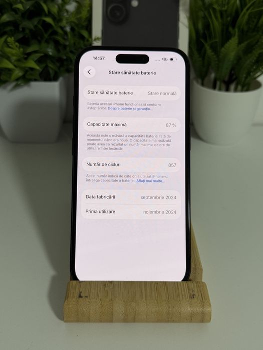 iPhone 16 87% fullbox impecabil